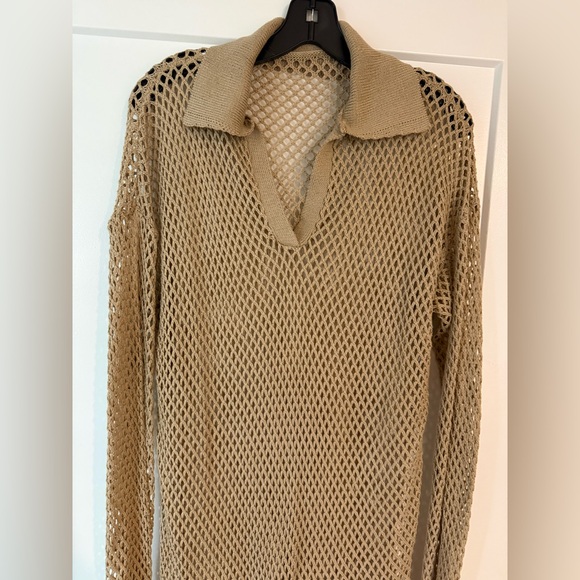 Boutique Tan Knit Cover-Up - Picture 4 of 4